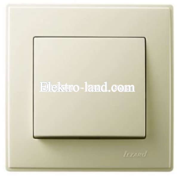 Выключатель одноклавишный Lezard Lesya, крем (705-0303-100)